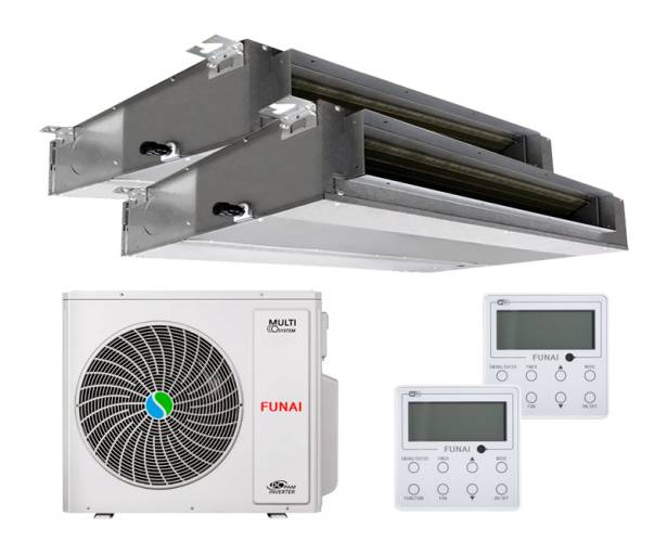 Мульти сплит-система Funai 2 x RAM-I-OK30HP.D01 / RAM-I-2OK55HP.01