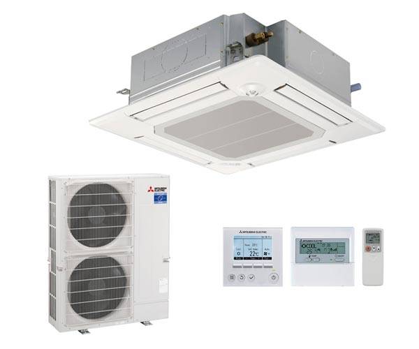 Кассетный кондиционер Mitsubishi electric PLA-RP100EA / PUHZ-SHW112YHA Кассетный кондиционер Mitsubishi electric PLA-RP100EA / PUHZ-SHW112YHA