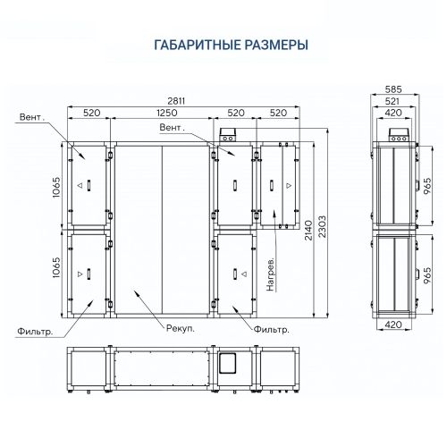 Приточно-вытяжная установка Turkov Zenit Standart S 3050 E. Фото 5