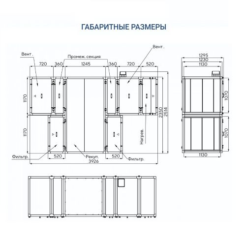 Приточно-вытяжная установка Turkov Zenit Standart S 9050 E. Фото 5